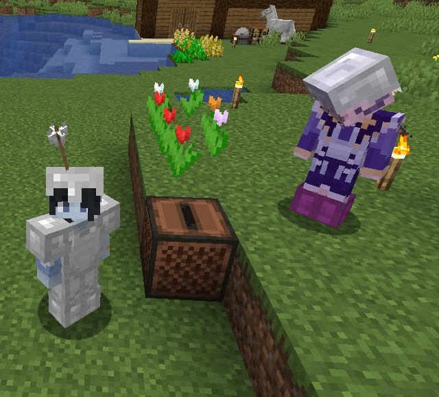 Screenshot of two players with a jukebox